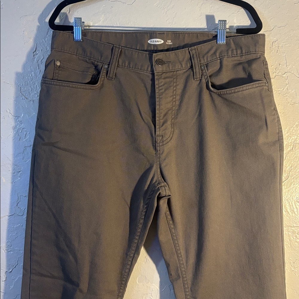 Old Navy Men's Chinos - light brown gray color